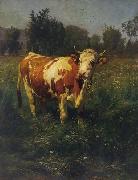 Rudolf Koller Kuh Sweden oil painting artist